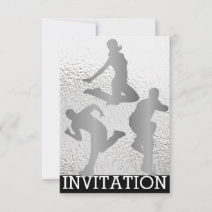 Modern inbjudan till Dancer Hip hop Urban Klubb Vi