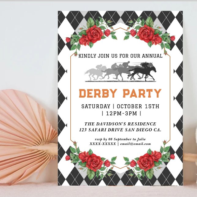 Modern inbjudan till Equestrian Party från Tävling (Skapare uppladdad)