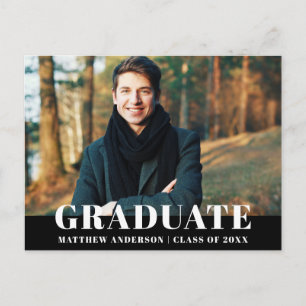 Modern inbjudan till fetstik Studentfest Vykort