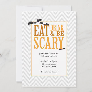 Modern inbjudan till Halloween fest