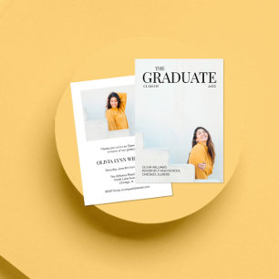 Modern inbjudan till Magazine Photo Studenten
