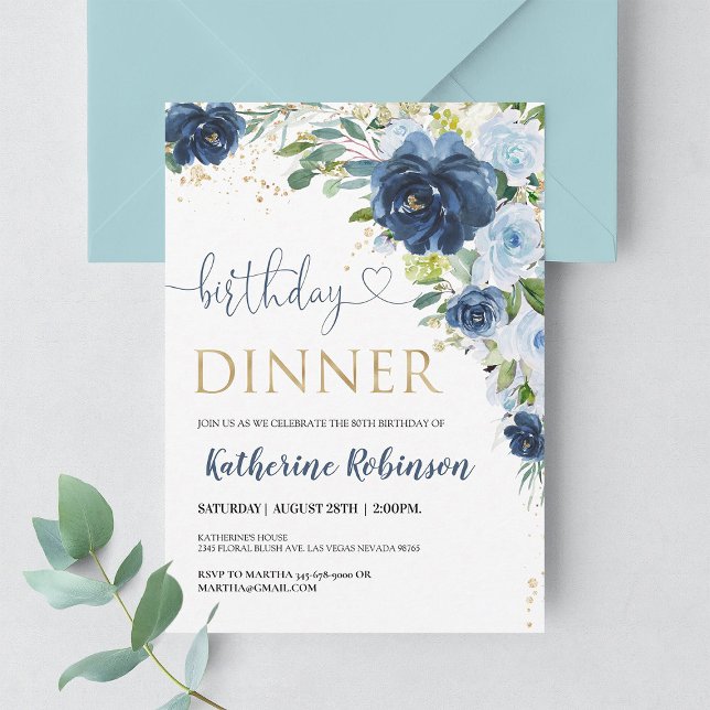 Modern inbjudan till milstolpefödelsedag för alla  (Skapare uppladdad)