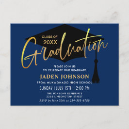 Modern inbjudan till minimal Studentfest