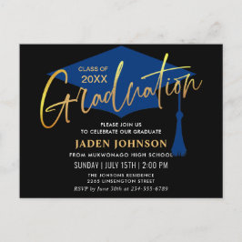 Modern inbjudan till minimal Studentfest