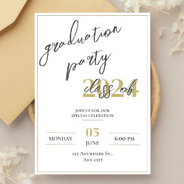 Modern inbjudan till minsta studentfest