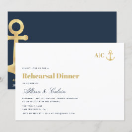 modern inbjudan till nautisk repetitionsmiddag