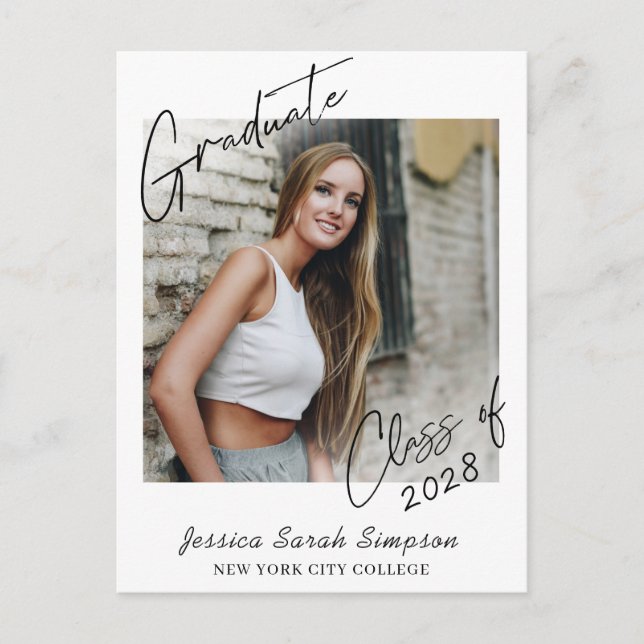 Modern inbjudan till PHOTO-Studentfesten 2024 Grad (Framsida)