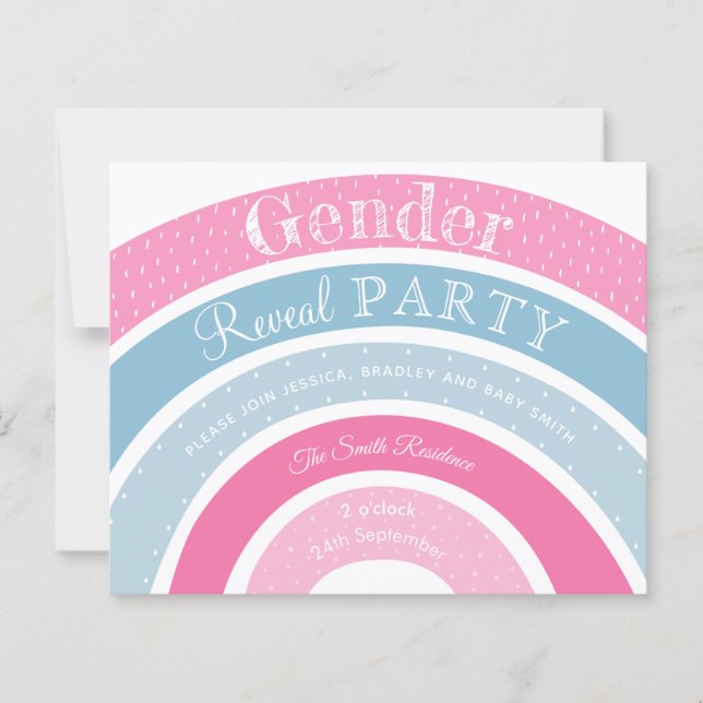 Modern inbjudan till radiomönsgeometrisk Gender -  (Framsida)