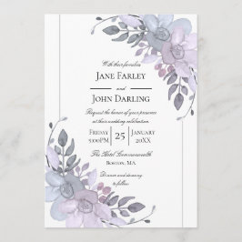 Modern inbjudan till vinterBlommigt