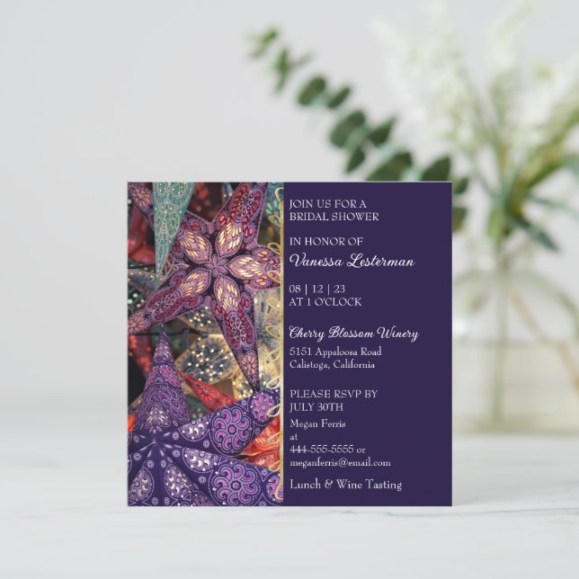 Modern Inbjudningskort för möhippan (Stående Fram)