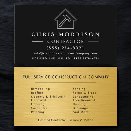 Modern Industrial Construction Company Visitkort