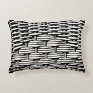 Modern Industrial Metall Weave Mönster Prydnadskudde