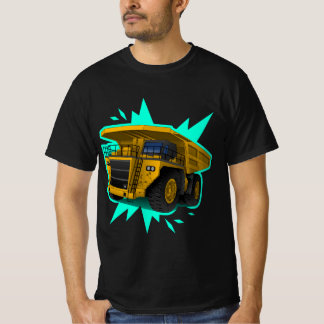 Modern Industriell Gruvbilar Streetwear T Shirt