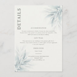 Modern information om elegant Foliage Tilläggskort