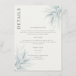 Modern information om elegant Foliage Tilläggskort