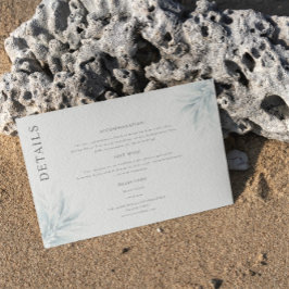 Modern information om elegant Foliage Tilläggskort