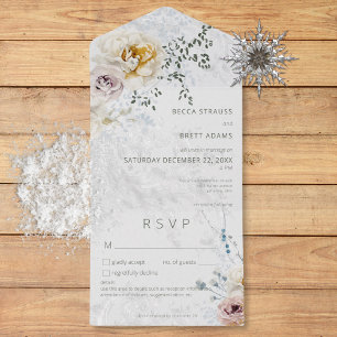 Modern information om Frosty Winter Pastel Blommig