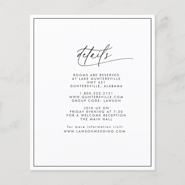 Modern informationskort (Framsida)