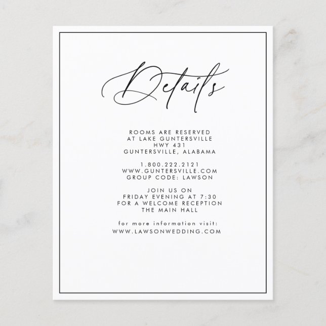 Modern informationskort (Framsida)