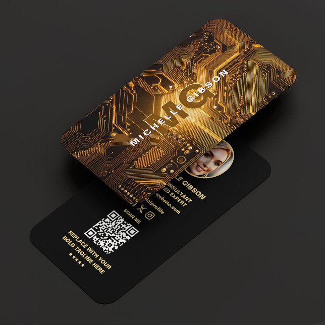 Modern Ingenjör-kretsutvecklare för teknik Visitkort (Skapare uppladdad)