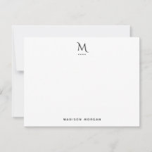 Modern initial letterpress Simple Black