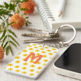Modern initial monogram Retro-Daisy