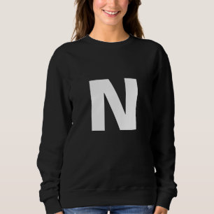 Modern Initialbokstav Monogram Stilren Trendig T Shirt