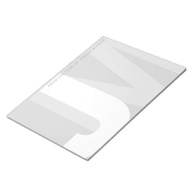 Modern Initialer från Anteckningsblockets skrivbor Anteckningsblock (Vinklad)