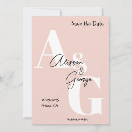 Modern Initialer Photo Spara Datumet