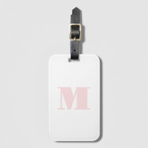 Modern inledande monogram Rosa Bagagebricka