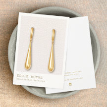 Modern innehavare av Rosa Leather Earring Visning