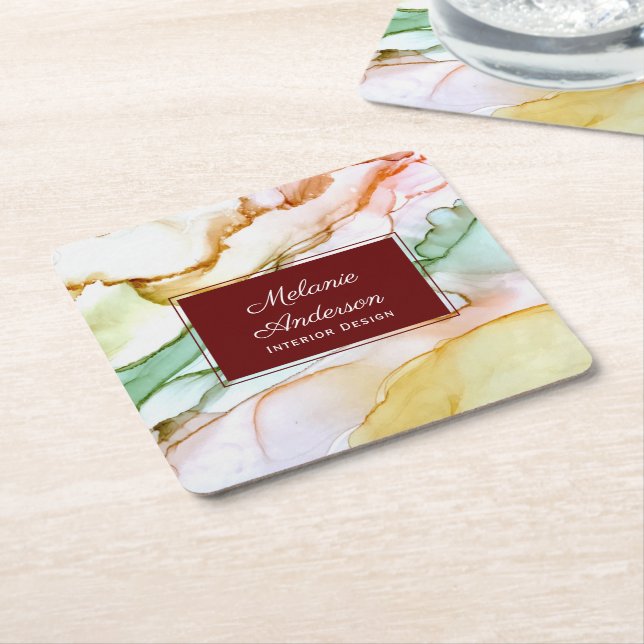 Modern Inredingsdesign för  Rosa Pastel Underlägg Papper Kvadrat (Vinklad)