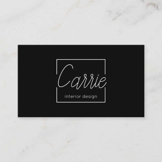 Modern Inredingsdesign med Affärskortet Streckkod Visitkort (Framsida)