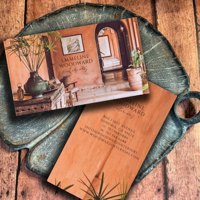 Modern Insida Designer Photo Visitkort (Skapare uppladdad)