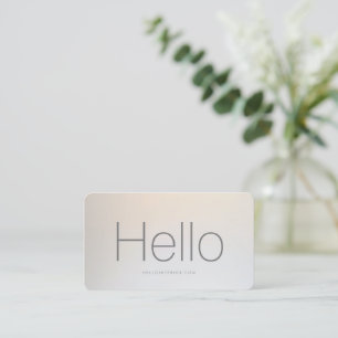 Modern Insida Designer Silver Visitkort