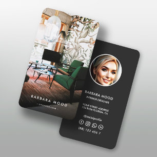 Modern Insida Designer Social Media Visitkort