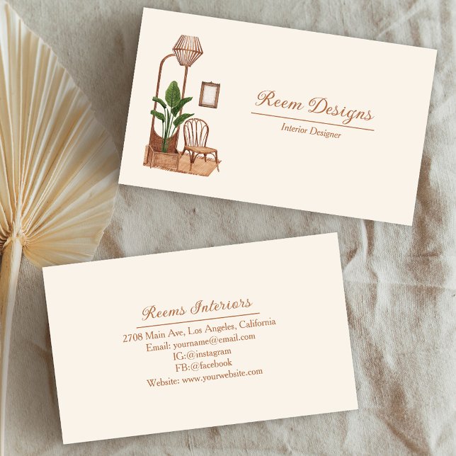 Modern Insida-designern - möbler och trä Visitkort (Skapare uppladdad)