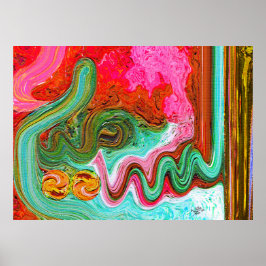 Modern Insida Paintings Poster