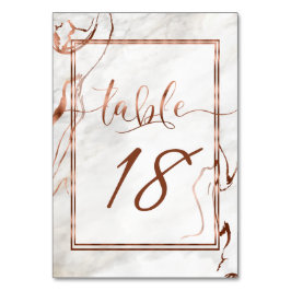 Modern inspiration från koppar och italienska Marb Bordsnummer