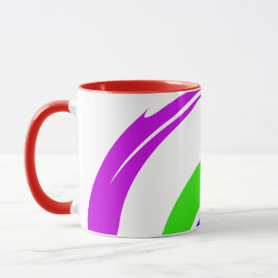 Modern inspiration och Snyggt Färg Art Mugg