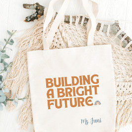 Modern inspirationell läraruppskattning tygkasse