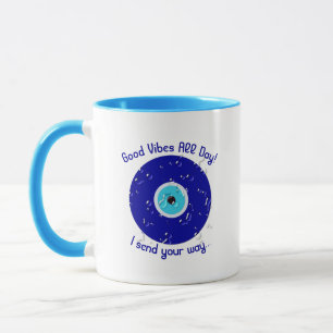 Modern inspirationerande Blue Evil Öga Vatten dump Mugg