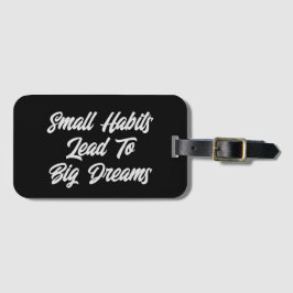 Modern inspirationstext för Coola Manar Bagagebricka