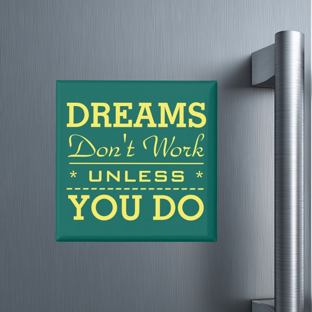 Modern inspirationstyp, citat magnet (Skapare uppladdad)