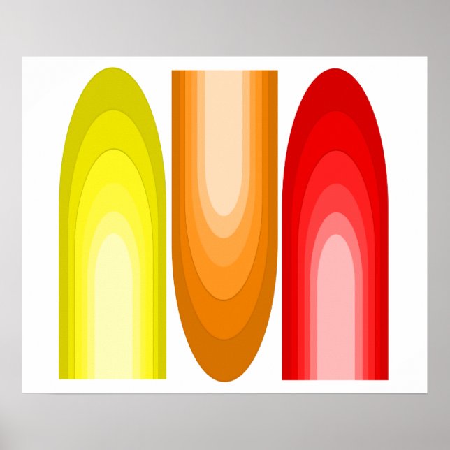 Modern inspirerad konst Poster i mitten av århundr (Framsidan)