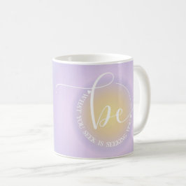 Modern inspirerande citat Lavender söker Kaffemugg