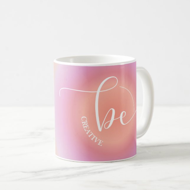 Modern inspirerande Rosa för offert är Kreativ Kaffemugg (Framsida höger)
