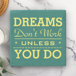 Modern Inspirerande Typografi Citat Underlägg Sten