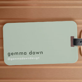 Modern Instagram för enkel Grönt med minimal sidfö Bagagebricka