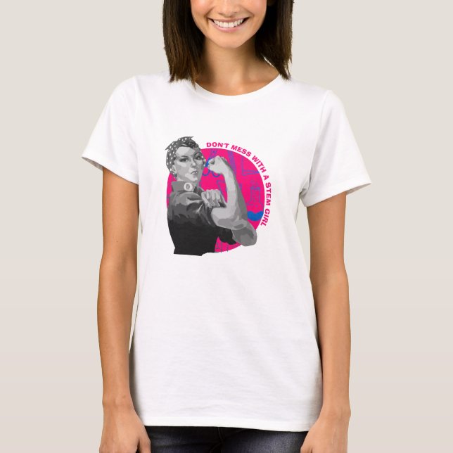 Modern  inte med STEM Girl T-Shirt (Framsida)